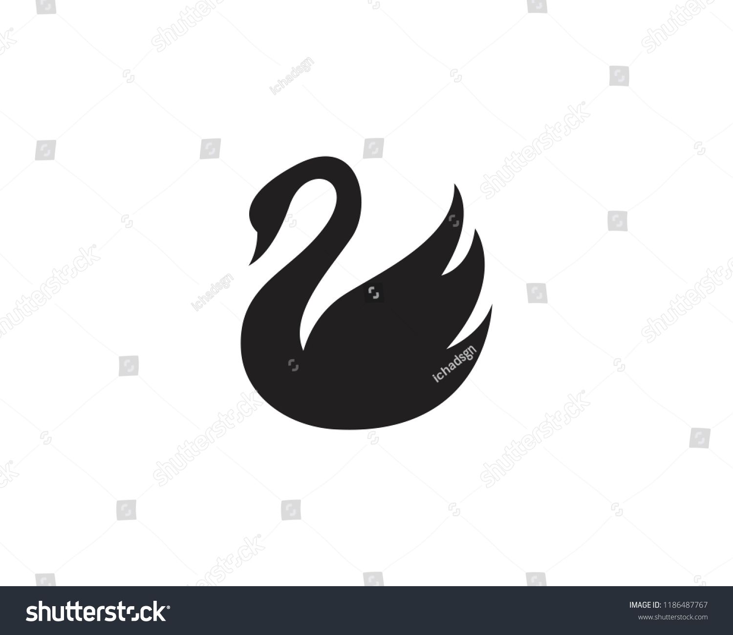1500x1300 Swan Logo And Symbol Vectorlogo Swan Vector Symbol Business Card