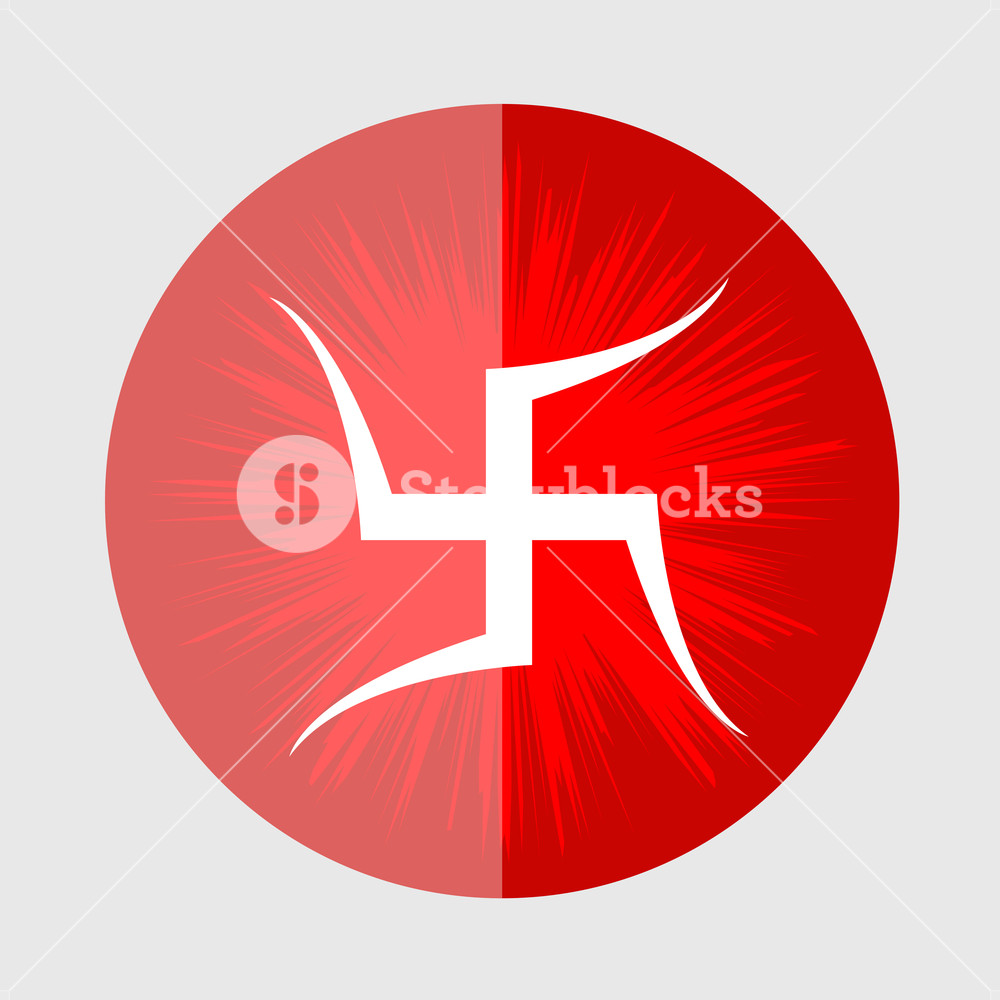 1000x1000 Symbol Of Swastika Vector Illustration Royalty Free Stock Image