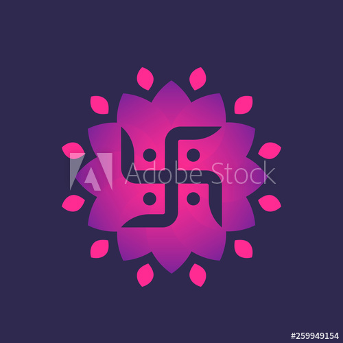 500x500 Hindu Swastika Vector