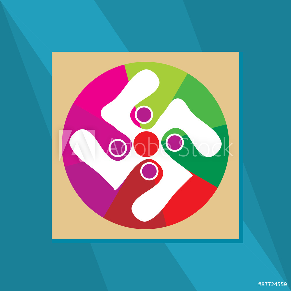 1000x1000 Photo Art Print Creative Hindu Religion Mark Swastika Vector