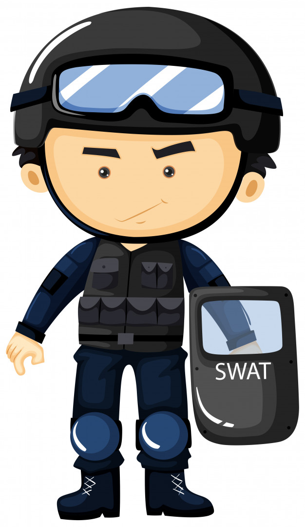 Swat In Protection Uniform Vector Premium Download 626x1080 Swat In Protection Uniform Vector Premium Download