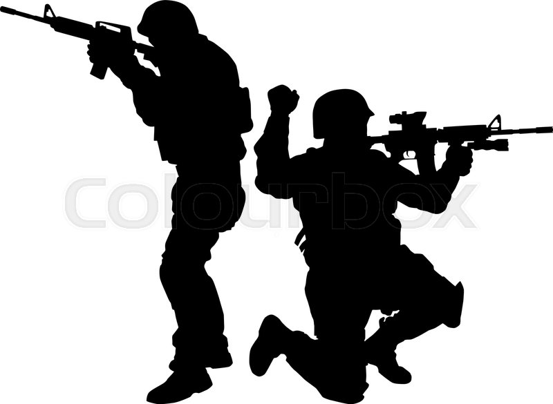 Army Or Police Special Forces Tactical Stock Vector Colourbox 800x585 Army Or Police Special Forces Tactical Stock Vector Colourbox