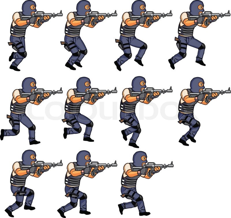 Swat Police Officer Running Animation Stock Vector Colourbox 800x757 Swat Police Officer Running Animation Stock Vector Colourbox