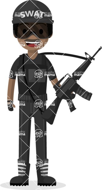 Swat Man With Weapon Graphicmama 344x640 Swat Man With Weapon Graphicmama