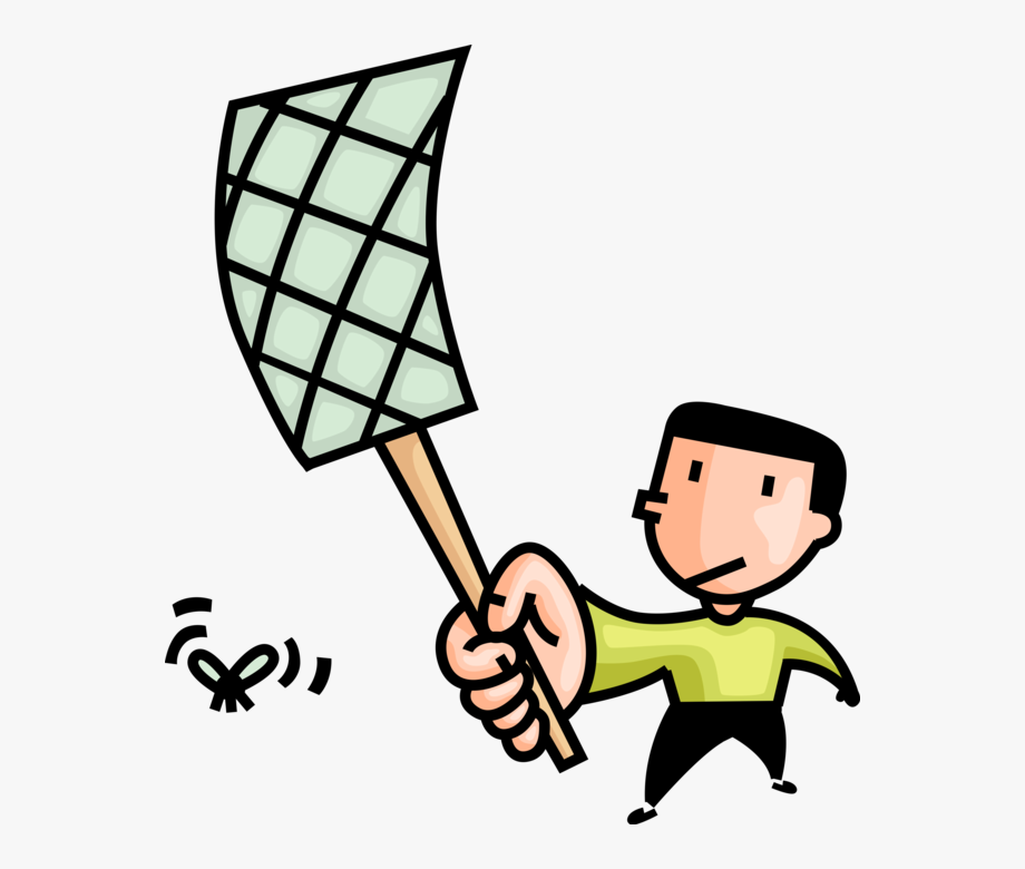 Vector Illustration Of Man Swats Flying Insect Bug 920x780 Vector Illustration Of Man Swats Flying Insect Bug