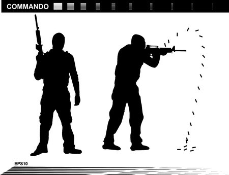 Vector Illustration Special Forces Swat Team Police Royalty Free 450x345 Vector Illustration Special Forces Swat Team Police Royalty Free