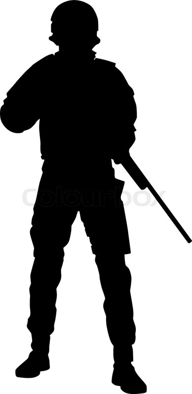 Police Tactical Unit Rifleman, Swat Stock Vector Colourbox 389x800 Police Tactical Unit Rifleman, Swat Stock Vector Colourbox