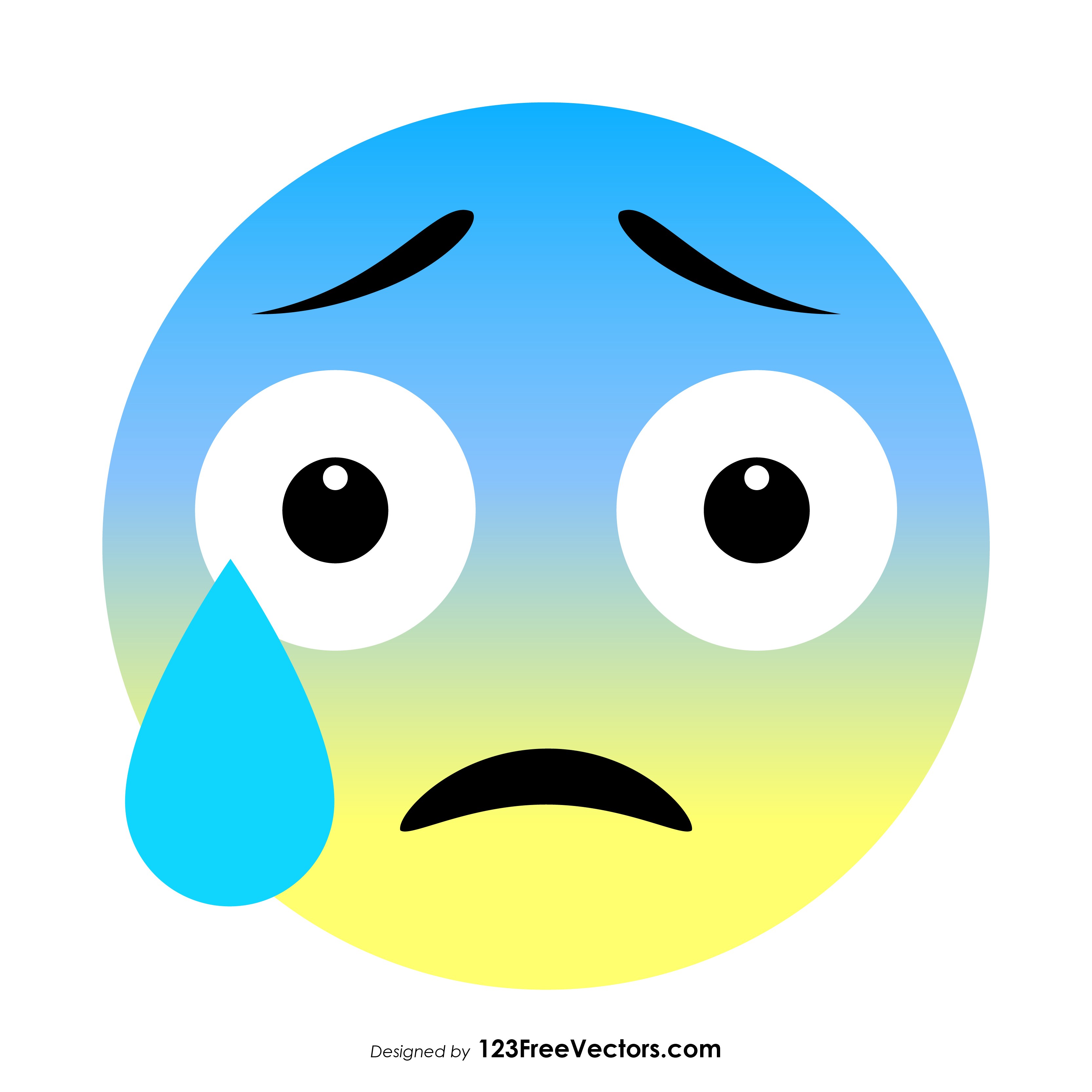 3333x3333 Face With Open Mouth And Cold Sweat Emoji Vector Free