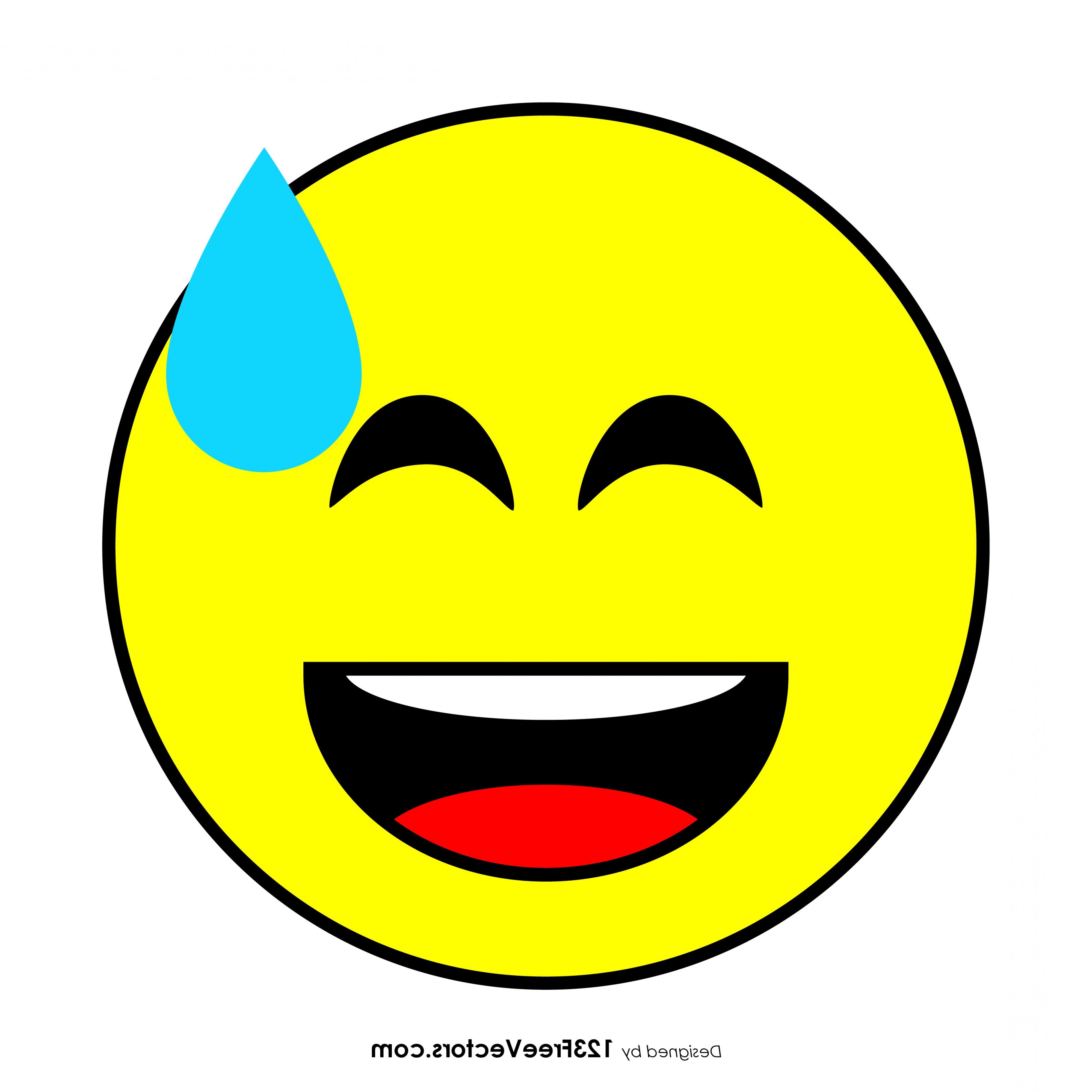 3999x3999 Grinning Face With Sweat Emoji Vector Catchsplace
