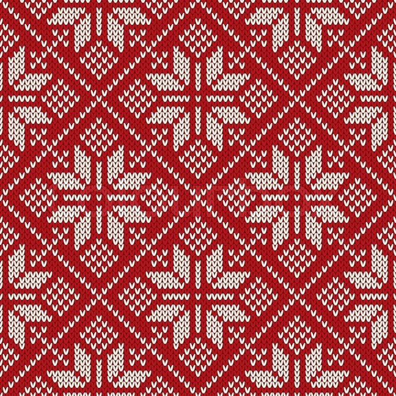 800x800 Christmas Sweater Design On The Wool Stock Vector Colourbox