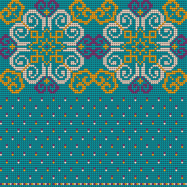 626x626 Grandmas Ugly Sweater Knitting Pattern Vector Premium Download