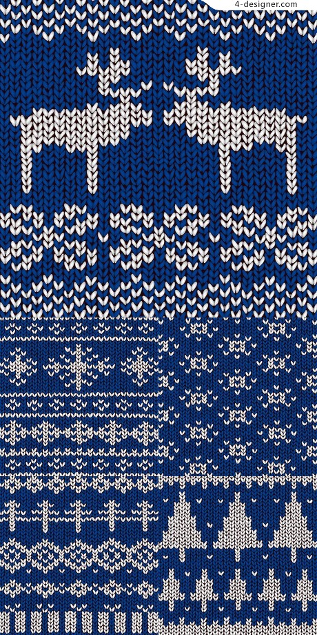 460x920 Designer Sweater Pattern Vector Material