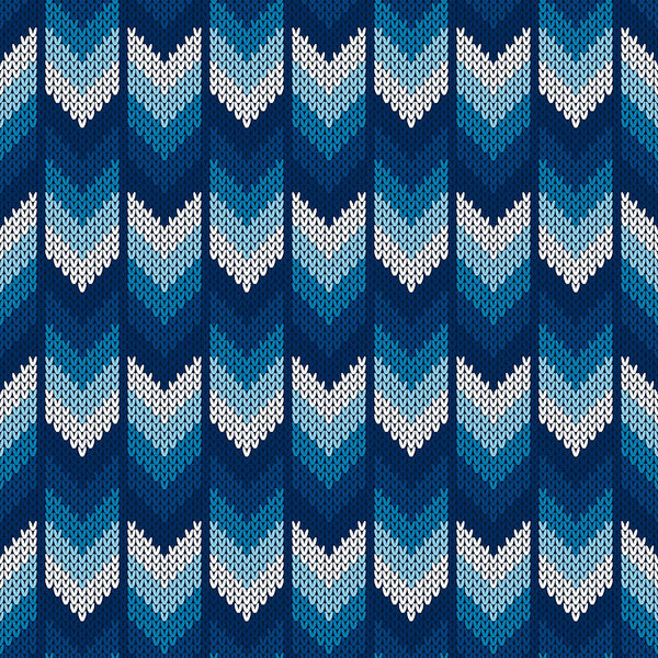 600x600 Abstract Herringbone Knitted Sweater Pattern Vector Seamless