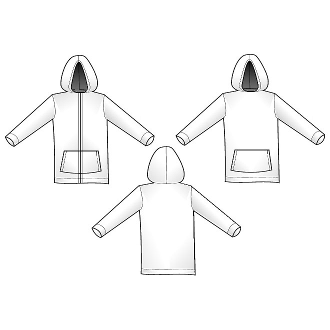 660x660 Hoodie Vector Templates