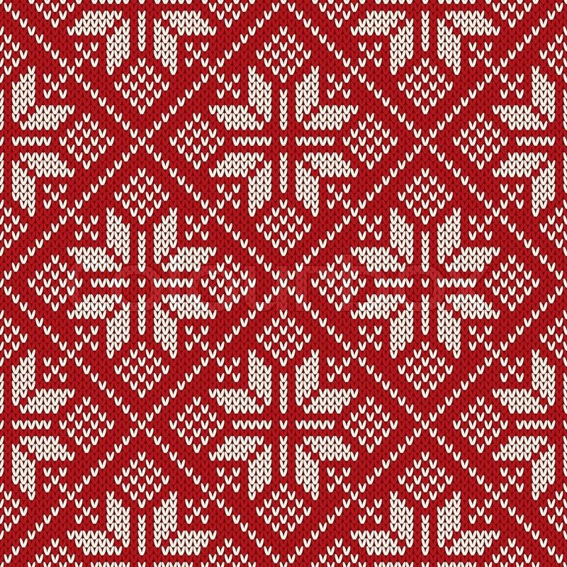 800x800 Stock Vector Of 'christmas Sweater Design On The Wool Knitted