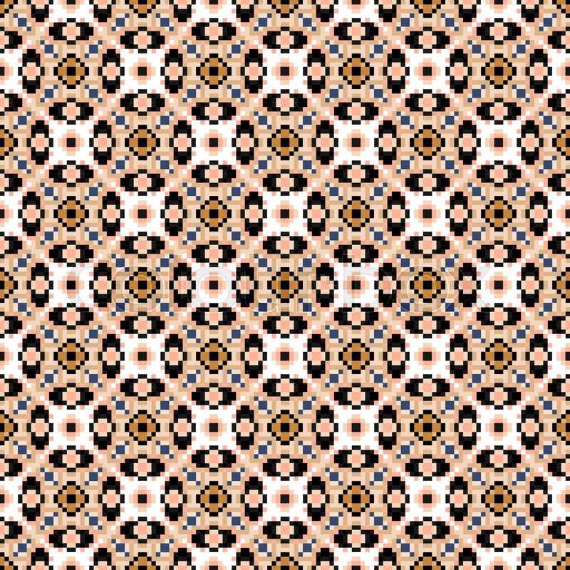 800x800 Fair Isle Style Knitted Pattern Stock Vector Colourbox