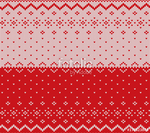 500x442 Knit Christmas Design Xmas Seamless Pattern Red Background