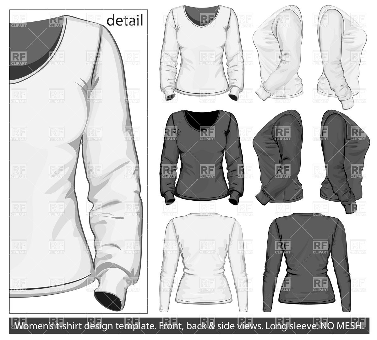 1200x1081 Women's Sweater With Long Sleeves Vector Image Of Beauty, Fashion