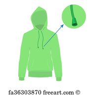 180x195 Free Art Print Of Hooded Sweater Vector Illustration Vector