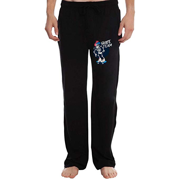 679x679 Mans Casual Jogger Sweatpants Vector Skateboard Skull Design