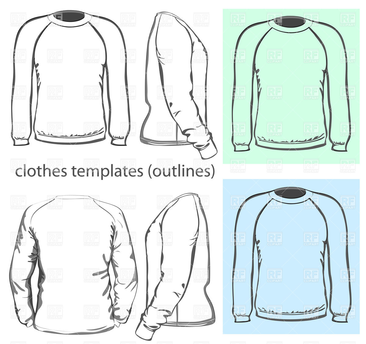 1200x1129 Man's Long Sleeved Sweatshirt Vector Image Of Beauty, Fashion