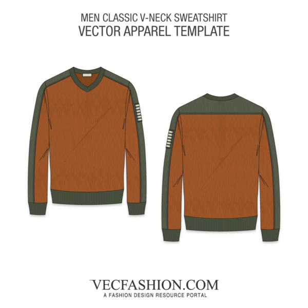 600x600 Men Classic V Neck Sweatshirt