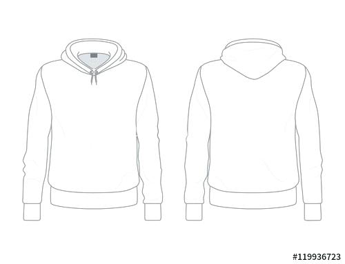 500x383 Blank Hoodie Template Hoodie Templates Com Free Vector Hoodie