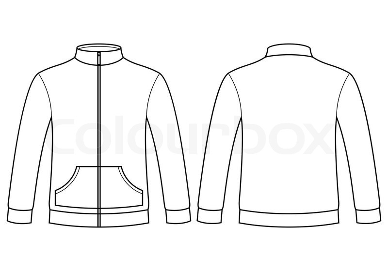 800x560 Blank Sweatshirt Template Isolated On Stock Vector Colourbox