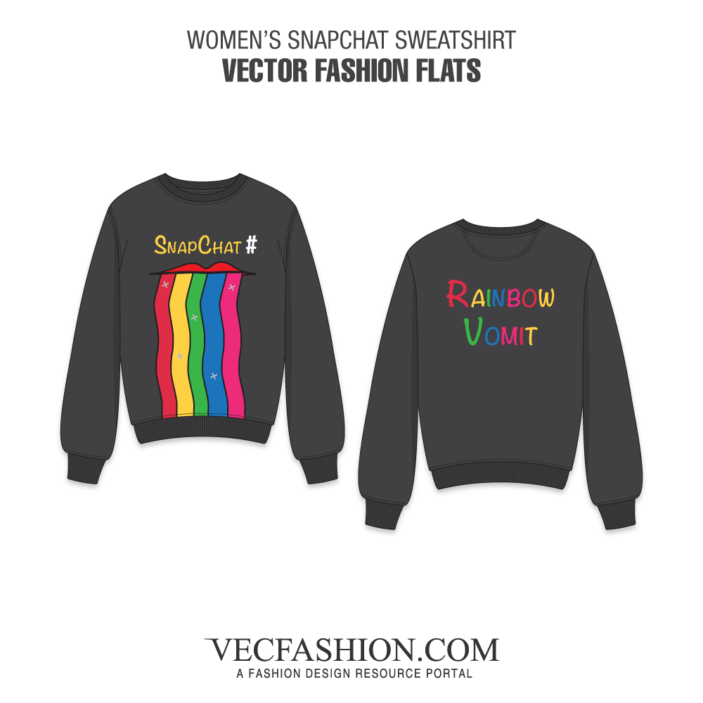 1000x1000 Women Snapchat Sweatshirt