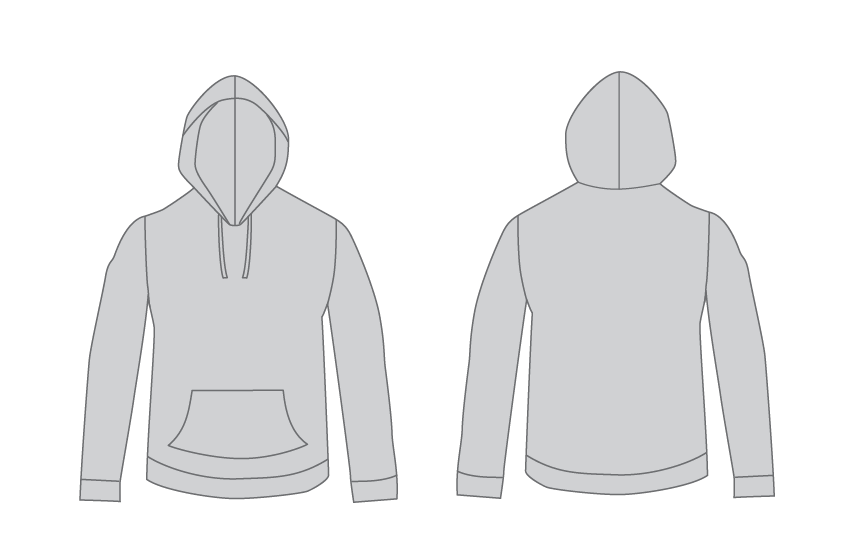 855x534 Free Vector Hoodie Template For Designers