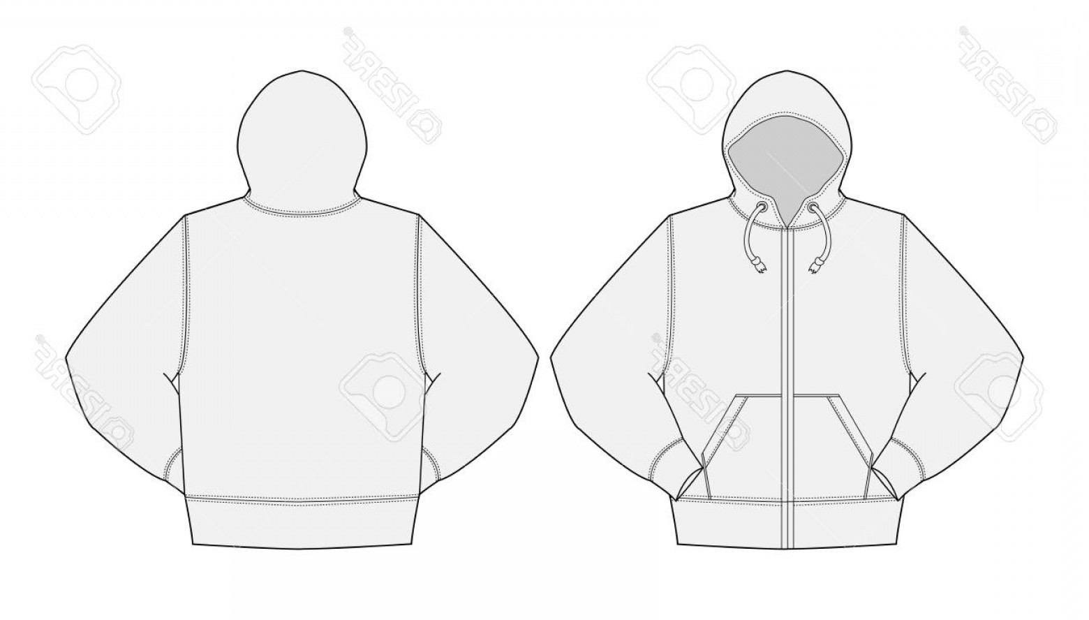 1560x888 Hoodie With Zipper Vector Art Hoodamathrun