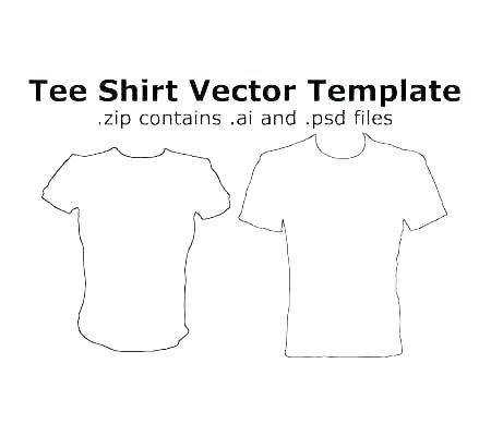 Printable T Shirt Template Blank Front And Back For Vector Fashion 450x400 Printable T Shirt Template Blank Front And Back For Vector Fashion