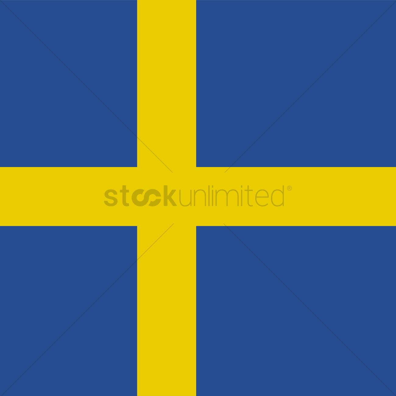 1300x1300 Sweden Flag Vector Image