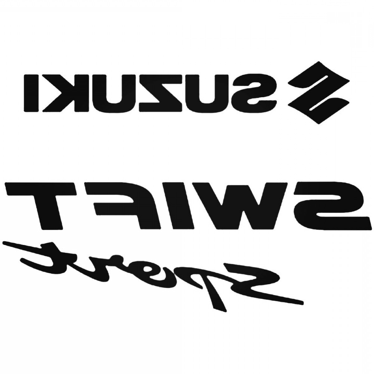 1200x1200 Suzuki Swift Sport Vector Aftermarket Decal Sticker Soidergi