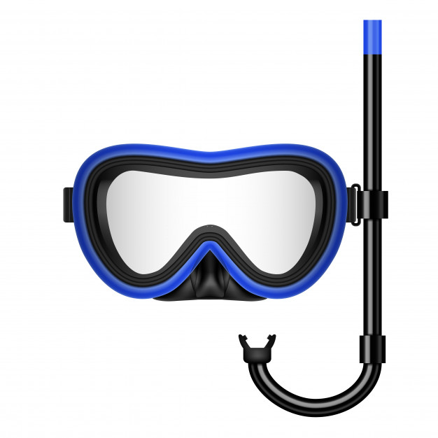 626x626 Swimming Glasses With Snorkel Vector Premium Download
