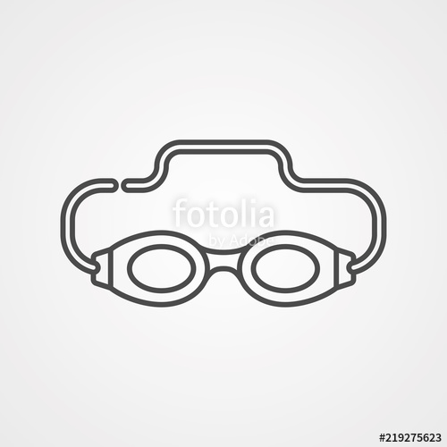 Swimming Goggles Vector at Vectorified.com | Collection of Swimming ...