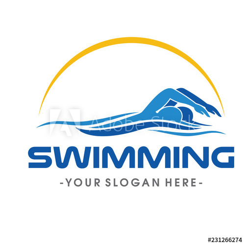 500x500 Swimming Logo Vector