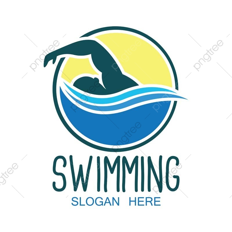 800x800 Swimming Logo With Text Space For Your Slogan Tag Line Vector