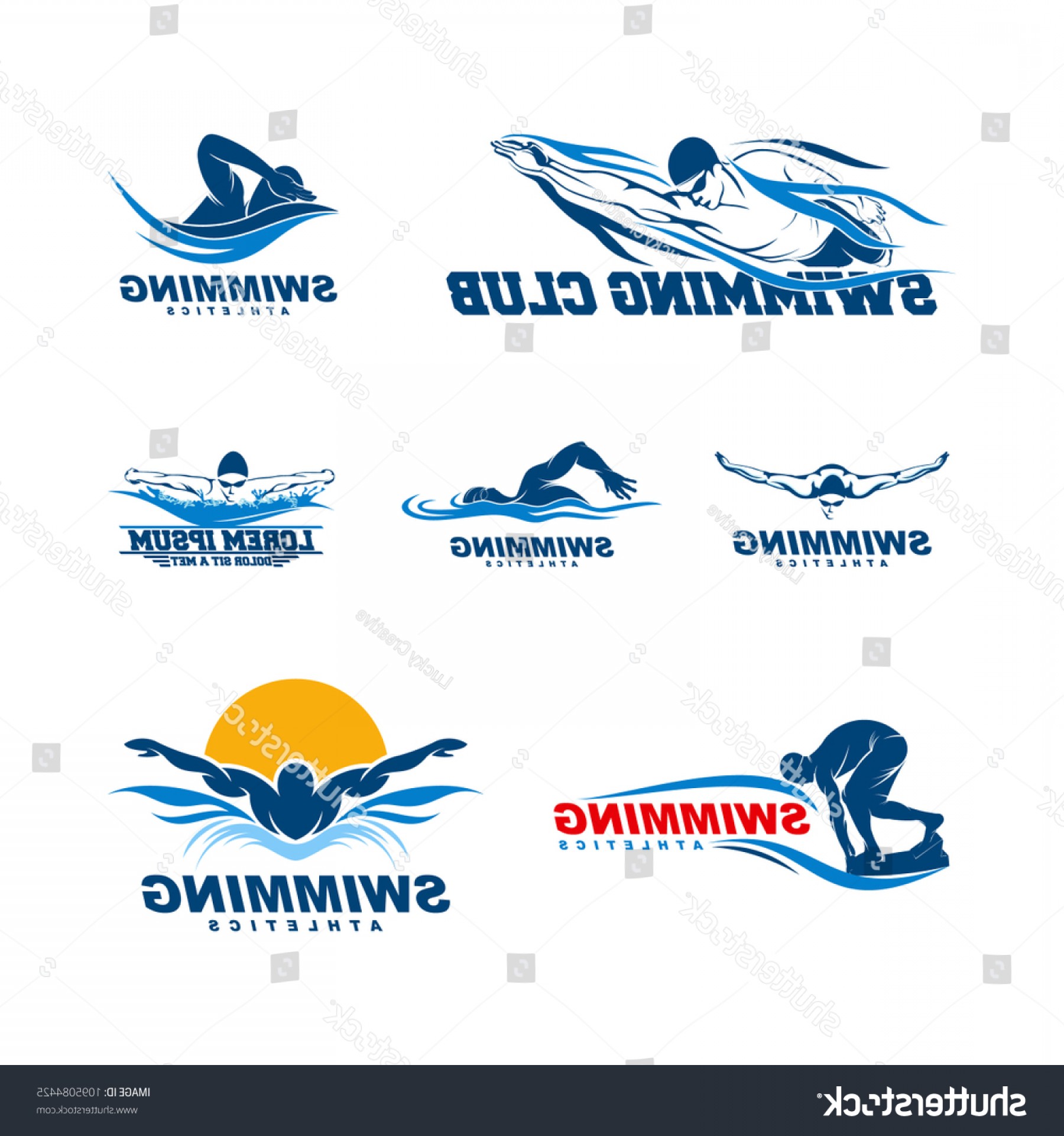 1800x1920 Set Swimming Logo Designs Vector Creative Createmepink