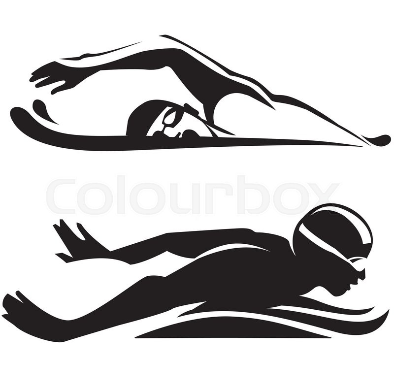 800x794 Sport Swimming Vector Collection Stock Vector Colourbox