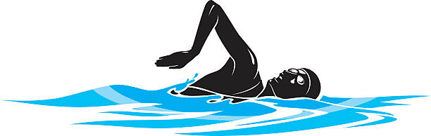 612x194 Surprising Swimmer Clip Art Picturesque Top Swimming Vector