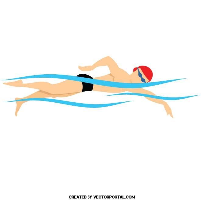 660x660 Swimming Vector Illustration Sports Free Vectors