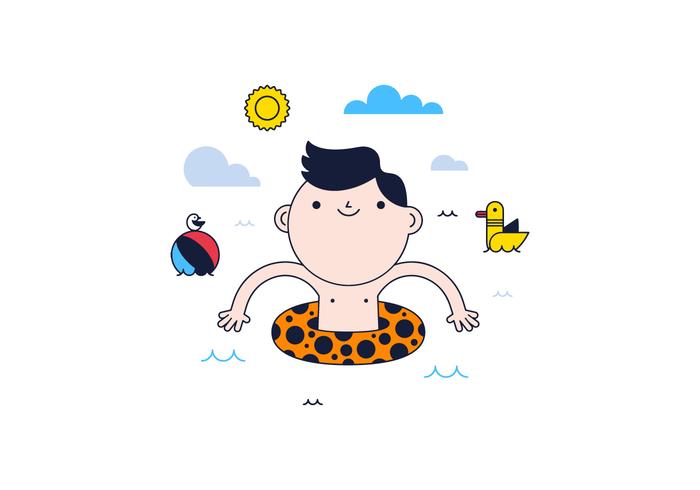 700x490 Free Swimming Vector