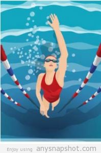 Swimming Graphic Group With Items 198x300 Swimming Graphic Group With Items