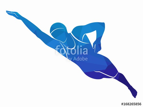 Illustration Of A Swimmer, Vector Draw Stock Image And Royalty 500x375 Illustration Of A Swimmer, Vector Draw Stock Image And Royalty