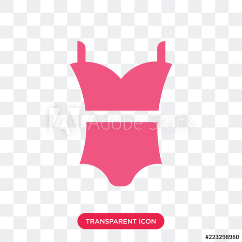 500x500 Swimsuit Vector Icon Isolated On Transparent Background, Swimsuit
