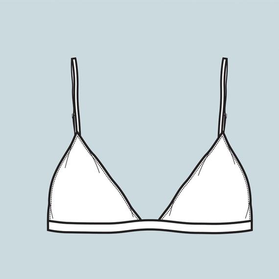 570x570 Bikini Swimsuit Vector Fashion Flat Sketchadobe Illustrator Etsy