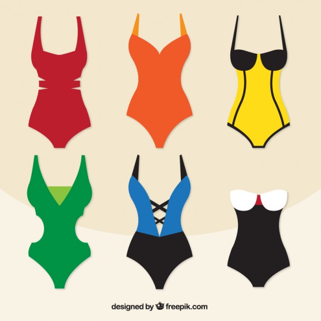 626x626 Collection Of Stylish Swimsuit Vector Free Download