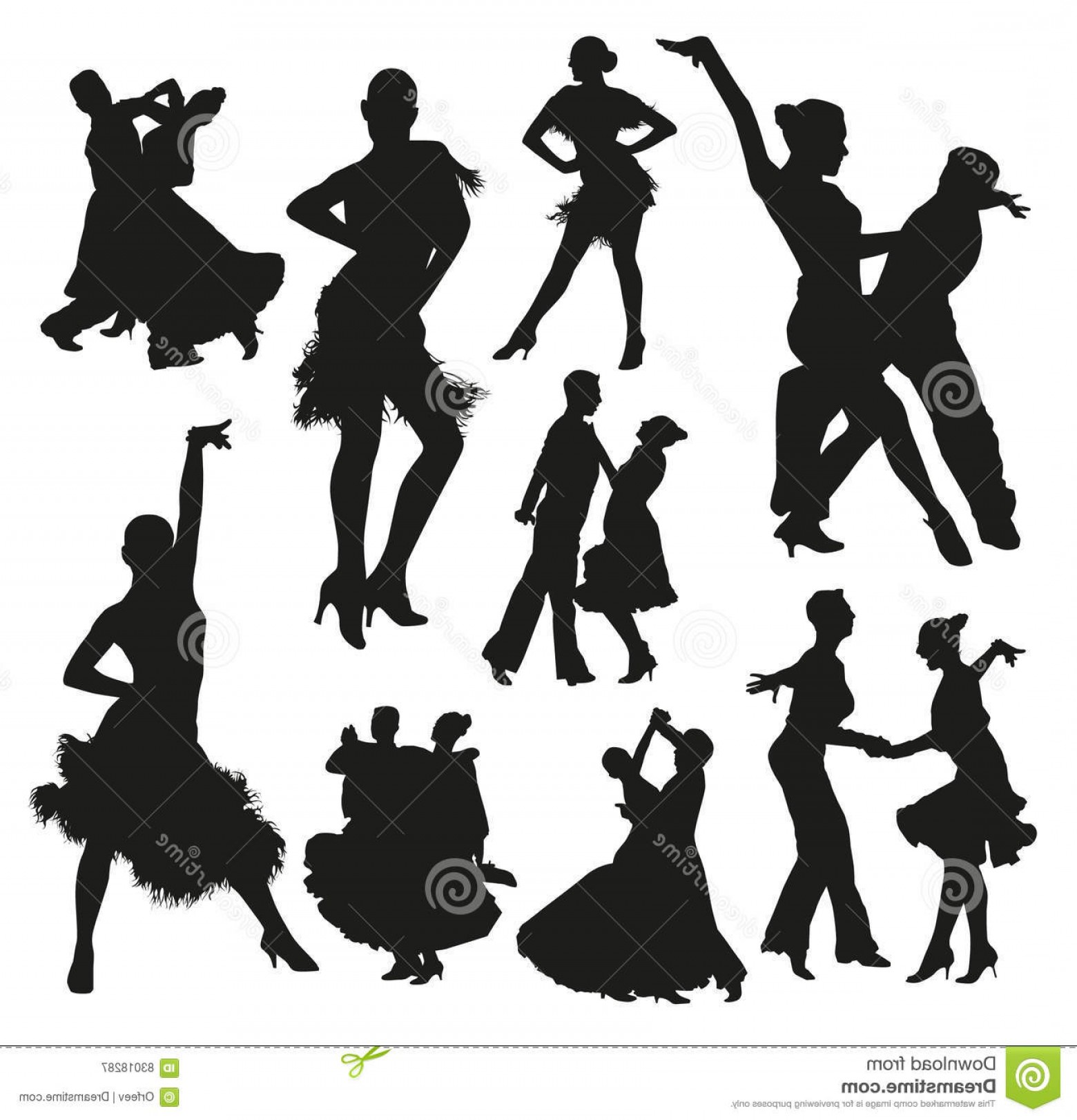Stock Illustration Ballroom Dance Silhouettes Vector Set Image 1560x1622 Stock Illustration Ballroom Dance Silhouettes Vector Set Image