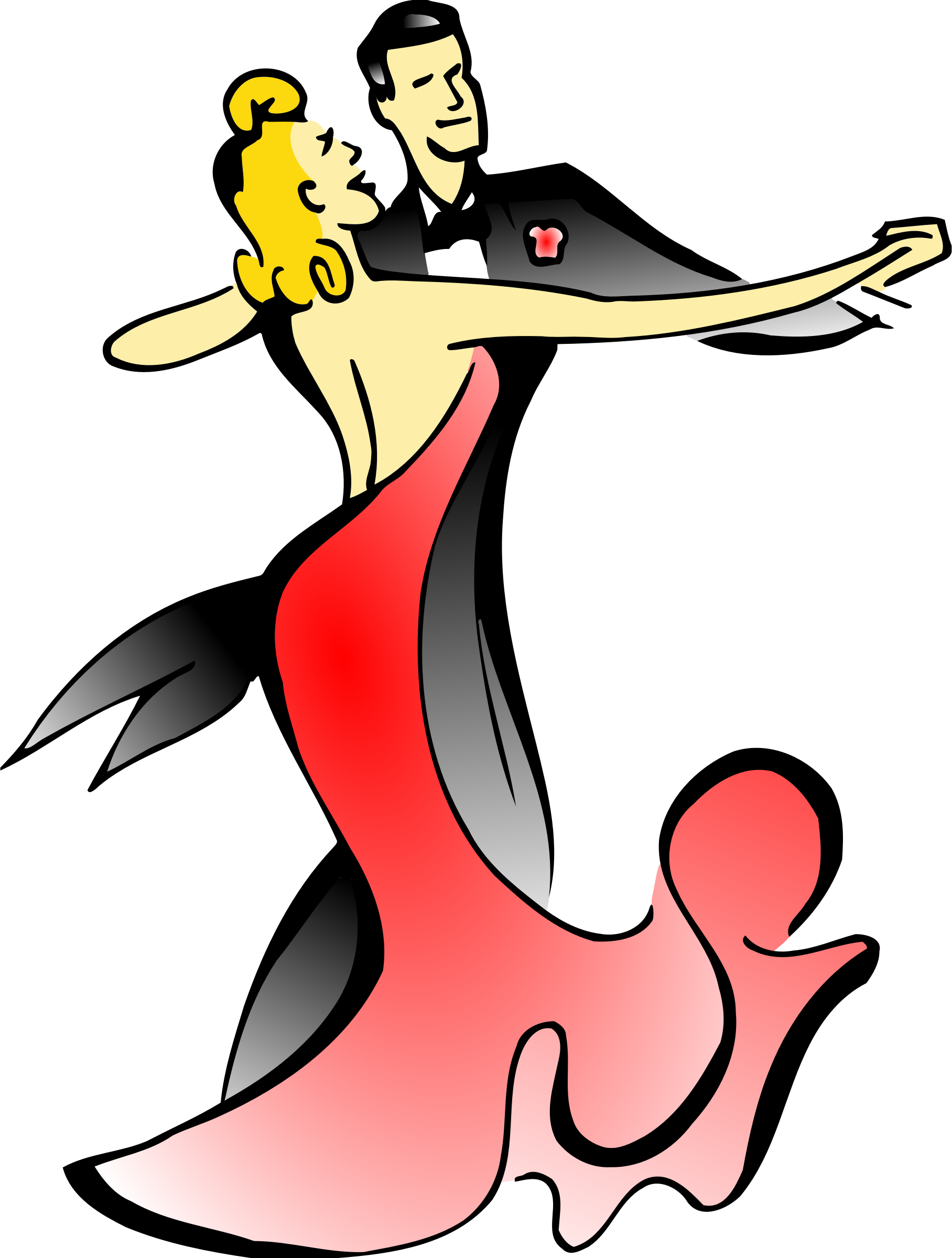 Ballroom Dancers Vector Clipart Image 1816x2400 Ballroom Dancers Vector Clipart Image